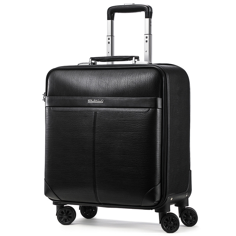 Spinner Wheel Rolling Suitcase 20 Inch - 16/18/20/24 Zoll Business-Koffer mit Spinner-Rädern, PU-Leder,