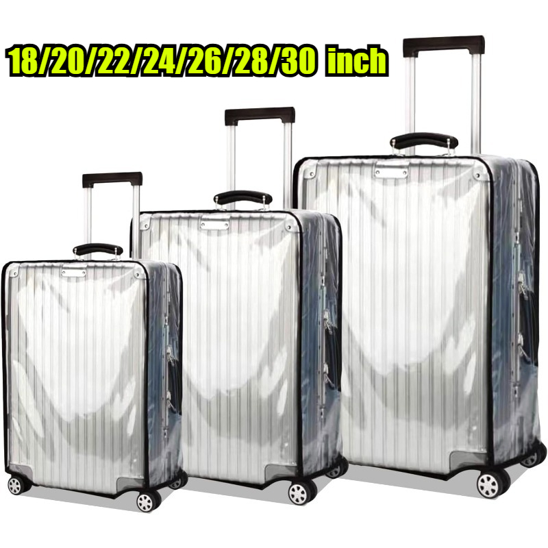 Luggage Protective Cover Transparent - Kofferabdeckung für 18- bis 30-Zoll-Gepäck, TSA-zugelassene,