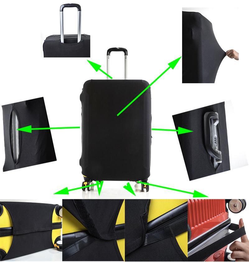 Einfarbiger, elastischer Gepäc – Luggage Protective Cover Transparent Bewertung und Preis