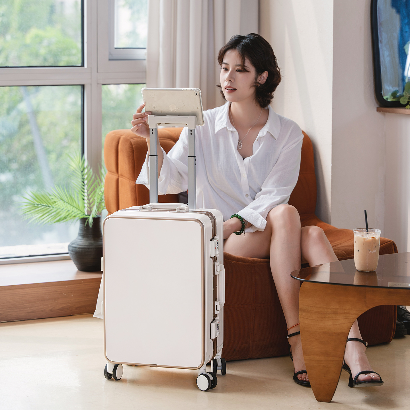 Koffer auf Rollen, weiß, 20 Zo – Spinner Wheel Rolling Suitcase 20 Inch Bewertung und Preis