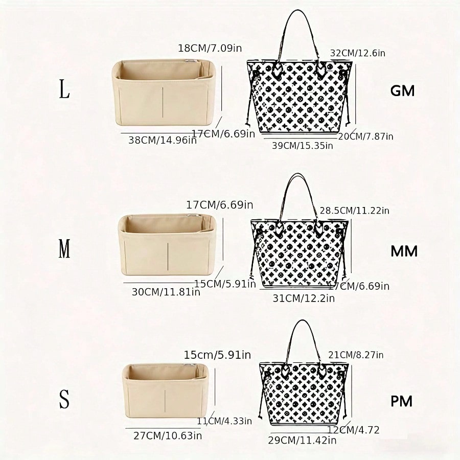 Filz-Einstecktasche, Organizer – Handbags Bewertung und Preis